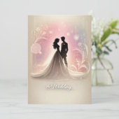 Wedding Invitation Kaart (Staand voorkant)