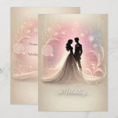 Wedding Invitation Kaart (Voorkant / Achterkant)