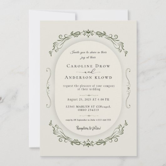 Wedding Invitation Kaart (Voorkant)