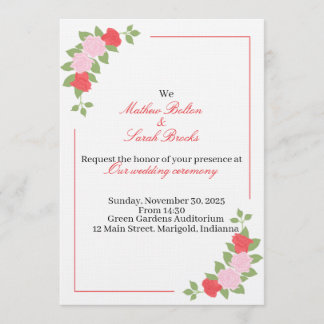 Wedding Invitation Kaart