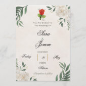 Wedding Invitation Kaart (Voorkant)