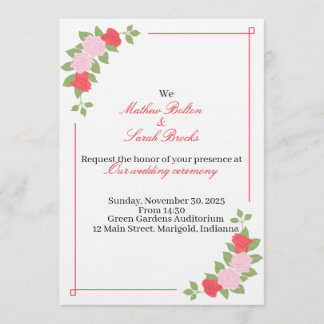 Wedding Invitation Kaart