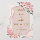  Wedding Invitation Kaart (Voorkant / Achterkant)