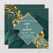 WEDDING INVITATION KAART (Voorkant / Achterkant)