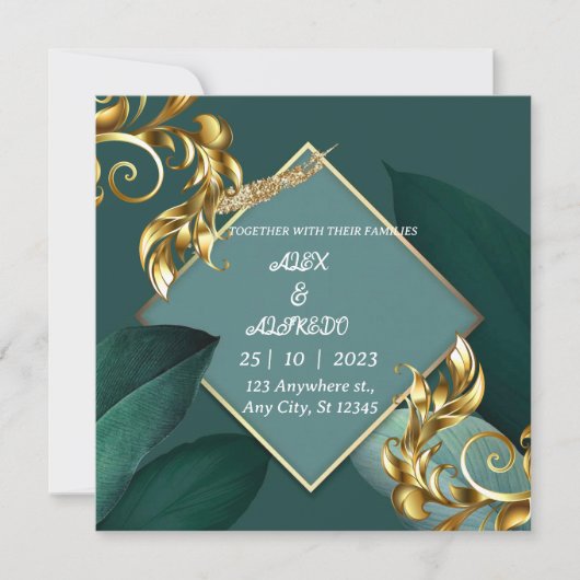 WEDDING INVITATION KAART (Voorkant)