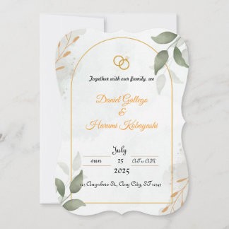 wedding invitation kaart