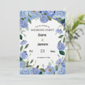 Wedding Invitation Kaart (Staand voorkant)