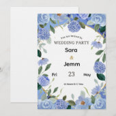 Wedding Invitation Kaart (Voorkant / Achterkant)