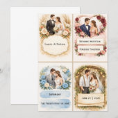 Wedding Invitation Kaart (Voorkant / Achterkant)