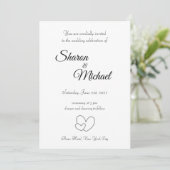 Wedding Invitation Kaart (Staand voorkant)