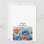 WEDDING INVITATION KAART (Achterkant)