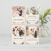 Wedding Invitation Kaart (Staand voorkant)