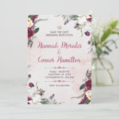 Wedding Invitation Minimal Elegant White Design (Debout devant)