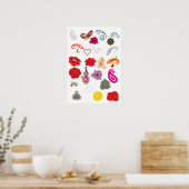 Wedding Invitation Poster | Floral Elegant Love (Cuisine)