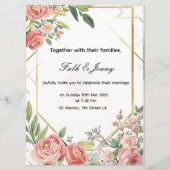 wedding Invitation Programma (Voorkant)