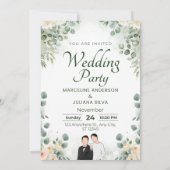 Wedding Invitation Romantic Soft Beige Design (Dos)