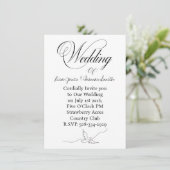 Wedding invitation simple (Debout devant)