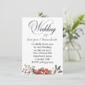 Wedding invitation simple kaart (Staand voorkant)