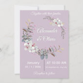 Wedding Invitation Template - Editable & printable (Devant)