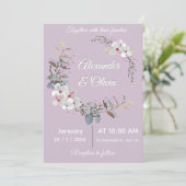 Wedding Invitation Template - Editable & printable (Debout devant)