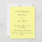 Wedding Invitation - White Lilacs Kaart (Achterkant)