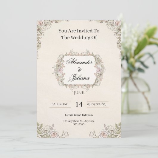  Wedding Invitations (Debout devant)