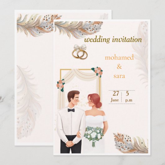 wedding invitations (Devant / Derrière)