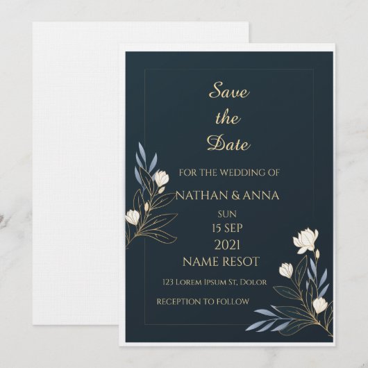 Wedding Invitations (Devant / Derrière)