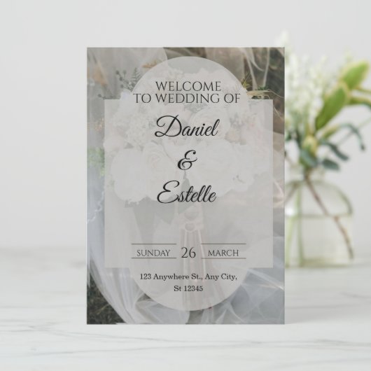  Wedding Invitations  (Debout devant)
