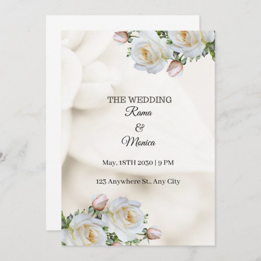 wedding invitations (Devant / Derrière)