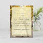 Wedding Invitations Elegant Classic Spring Theme Kaart (Staand voorkant)
