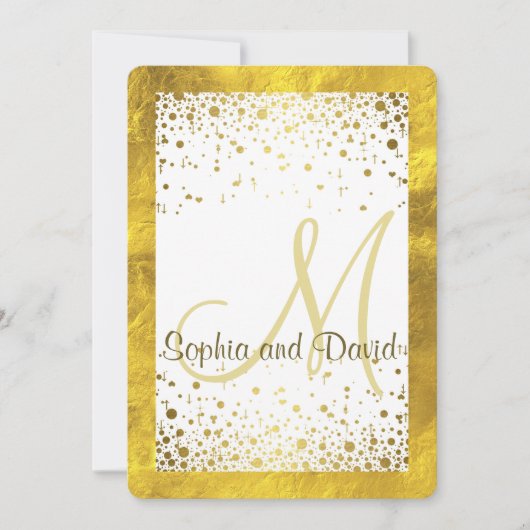 Wedding invitations | Gold Foil (Devant)