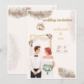 wedding invitations kaart (Voorkant / Achterkant)
