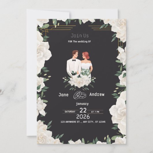 wedding invitations kaart (Voorkant)