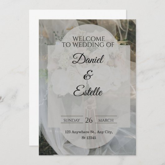  Wedding Invitations  Kaart (Voorkant / Achterkant)