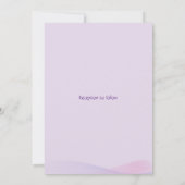 Wedding Invitations: Lilac Elegance Kaart (Achterkant)