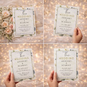 Wedding Invitations QR Code Elegant And minimalist Kaart