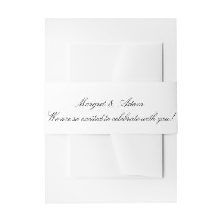 Wedding Invite Belly Band  Uitnodigingen Wikkel