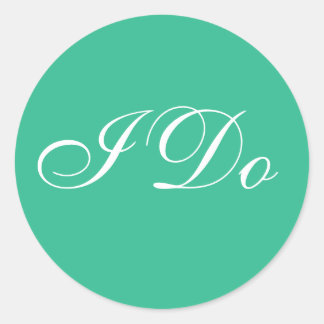 Wedding Invite Mountain Meadow Ronde Sticker