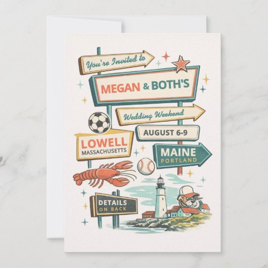 Wedding Invite Notitiekaartje (Voorkant)