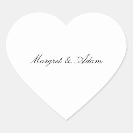 Wedding invite sticker