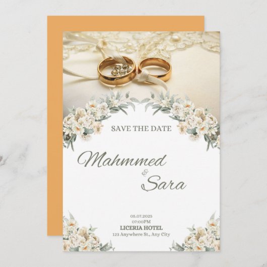 Wedding Invtation (Voorkant / Achterkant)