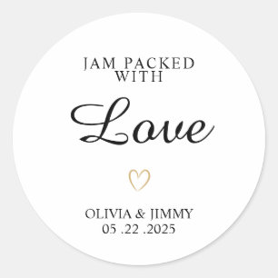 Wedding Jam labels Verpakt met Love Jam Labels