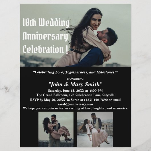 Wedding Jubileum Flyer (Voorkant)