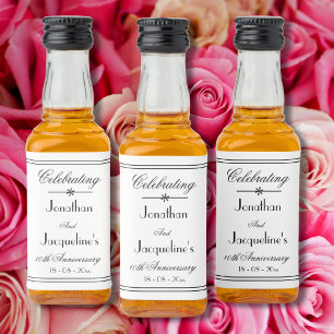 Wedding Jubileum geeft de voorkeur aan Classic Whi Likeurfles Etiket