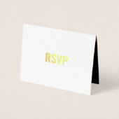 Wedding Jubileum RSVP Response Kaart (Voorkant)