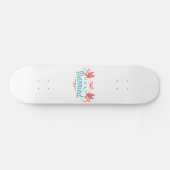 Wedding Just Marriott Two Birds Colourful Gift Ide Skateboard (Horizontaal)