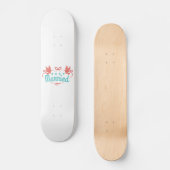 Wedding Just Marriott Two Birds Colourful Gift Ide Skateboard (Voorkant)