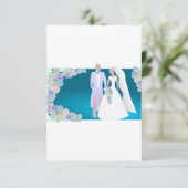 Wedding-kaart! RSVP Kaartje (Staand voorkant)