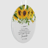 Wedding Keepasmoeder van de Bride Floral foto Ornament (voorkant)